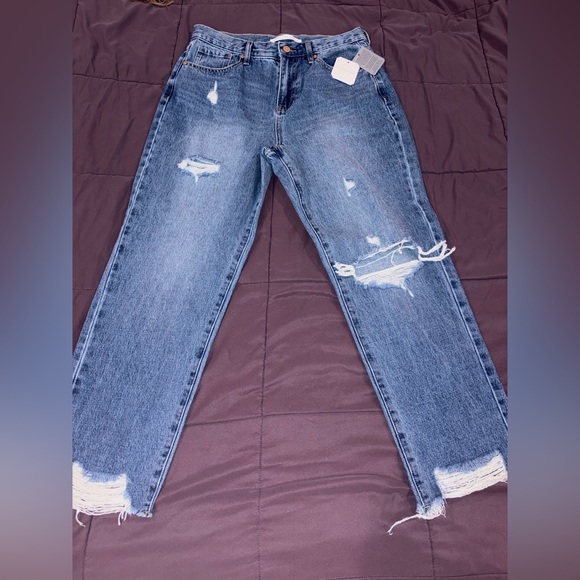 Altar'd State Denim - Altar'd State Distressed Straight Leg Jeans - Blue Size 29 NWT